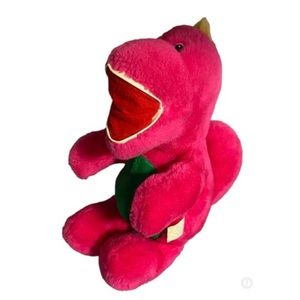 Happiness Aid is a Well Made Toy Stuffed Plush Purple Dinosaur Bootleg Barney